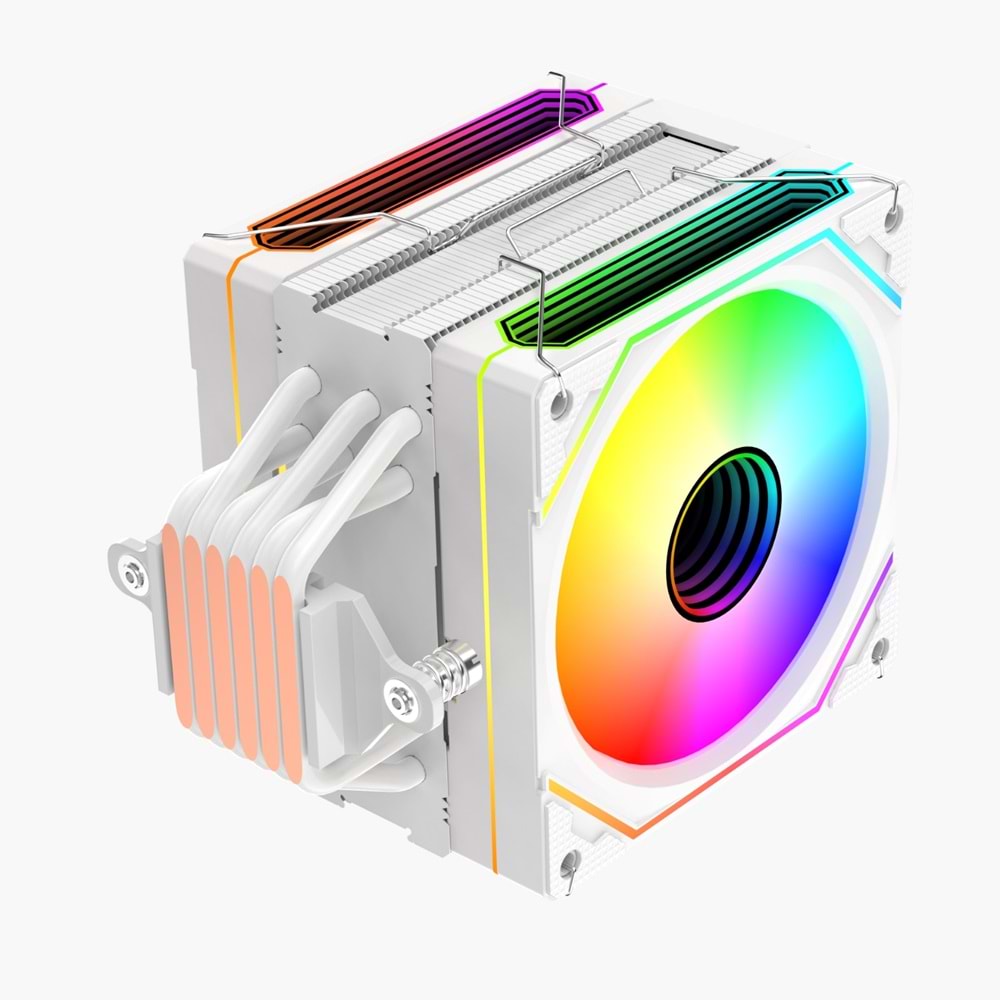 Daryun LC120B Isı Göstergeli Ful Argb 2x Fan 6 Bakır Borulu Hava Soğutucu