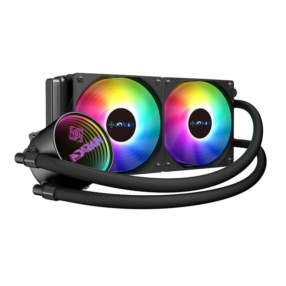 Daryun Cix 240MM Argb Sıvı Soğutma 2X12CM Fan Amd*intel Uyumlu Yüksek Performanslı Işlemci Soğutucus